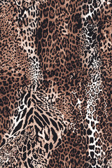 Animal skin decorative texture, leopard leather seamless skin