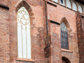 windows of Kaliningrad Cathedral on Kant island