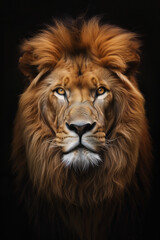 lion head portrait