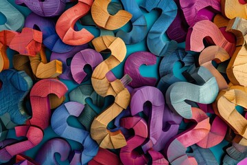 Colored Background with Question Marks: Creative and Eye-Catching Design