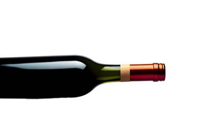 process open wine bottle isolated