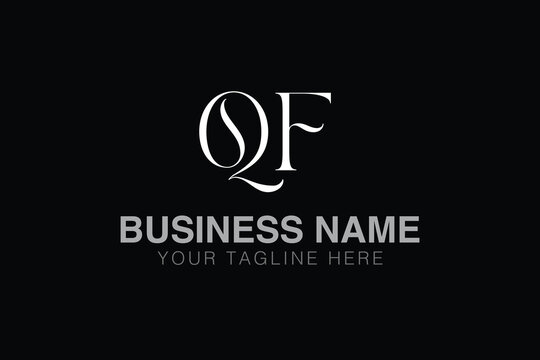 QF Q qf initial logo | initial based abstract modern minimal creative logo, vector template image. luxury logotype logo, real estate homie logo. typography logo. initials logo