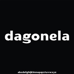 Fototapeta premium elegant and modern alphabet font vector
