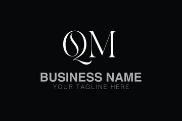 QM Q qm initial logo | initial based abstract modern minimal creative logo, vector template image. luxury logotype logo, real estate homie logo. typography logo. initials logo