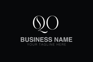 QO Q qo initial logo | initial based abstract modern minimal creative logo, vector template image. luxury logotype logo, real estate homie logo. typography logo. initials logo