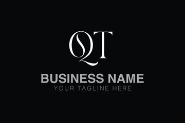 QT Q qt initial logo | initial based abstract modern minimal creative logo, vector template image. luxury logotype logo, real estate homie logo. typography logo. initials logo