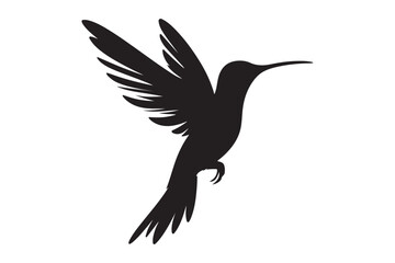 Hummingbird silhouette vector