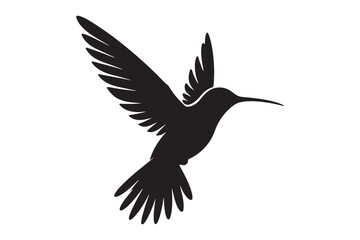 Hummingbird silhouette vector