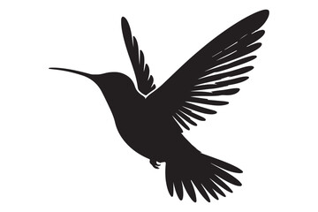 Hummingbird silhouette vector