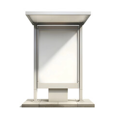 Blank Billboard Advertisement  isolated on white or transparent background, PNG