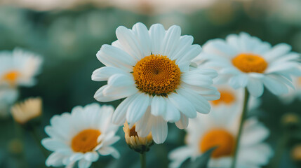 Bunch White And Yellow Flowers Field