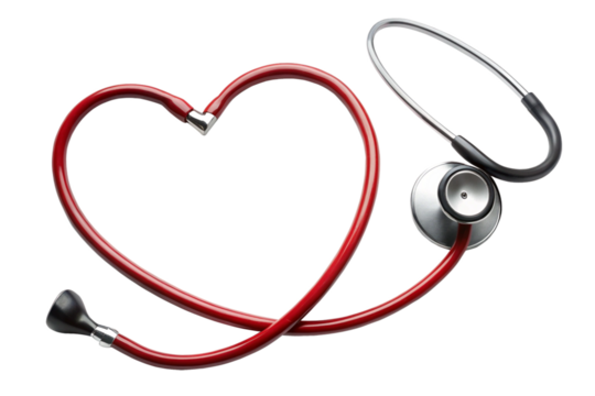 Stethoscope in the shape of heart png