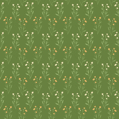 Seamless pattern with flowers
