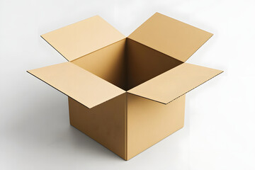 Cardboard box isoloted on white background