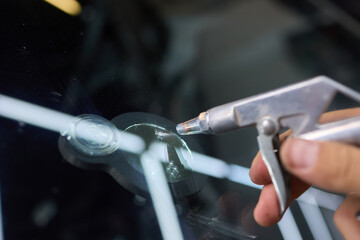 Installing windshield on a car with automotive design