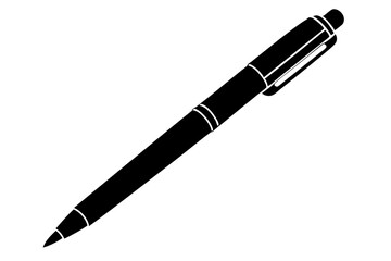 Pen silhouette vector illustration