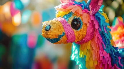 Colorful Pinata Ready For a Party
