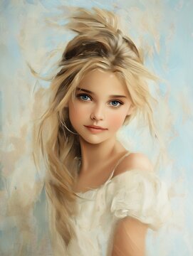 young girl long blonde hair blue eyes inspiring white face blond fairy aesthetics hot petite teen super love standing short signature