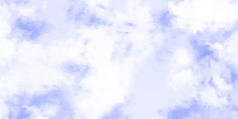 Brush-painted blurred and grainy paint aquarelle Abstract light sky blue watercolor background, Beautiful sky texture view of white clouds in the blue sky.