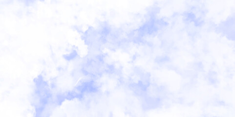 Brush-painted blurred and grainy paint aquarelle Abstract light sky blue watercolor background, Beautiful sky texture view of white clouds in the blue sky.