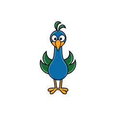 Peacock Feather Black Silhouette Hand-Drawn Sketch Feather Icons Mascot Logo Vector