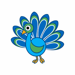 Peacock Feather Black Silhouette Hand-Drawn Sketch Feather Icons Mascot Logo Vector