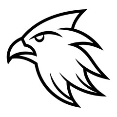 Naklejka premium eagle tattoo vector