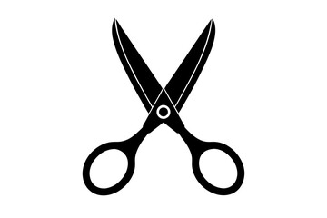 Scissors on a white background