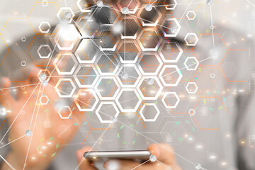 Business intelligence analyst dashboard on virtual