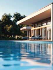 Fototapeta premium Contemporary Residential Swimming Pool