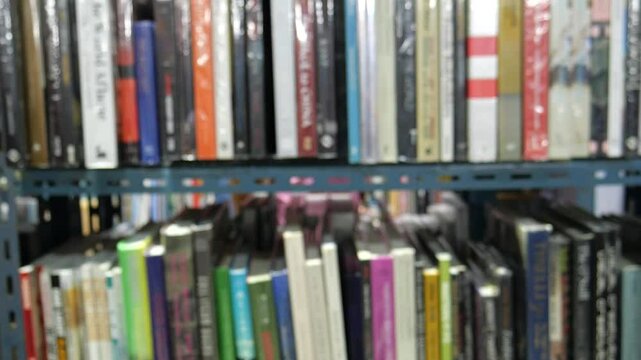 Books on the shelf