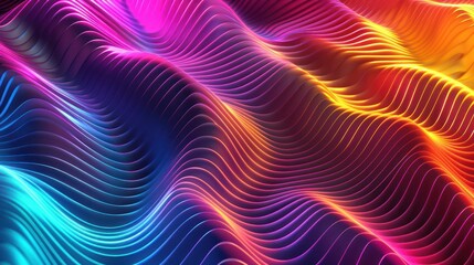 Obraz premium Abstract Wavy Gradient