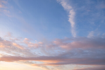 Sunset sky in Edinburgh