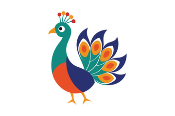 Peacock Feather Black Silhouette Hand-Drawn Sketch Feather Icons Mascot Logo Vector