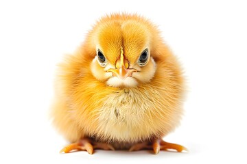 Obraz premium Adorable Close-Up of a Fluffy Yellow Chick