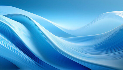 Fototapeta premium soft blue wave background