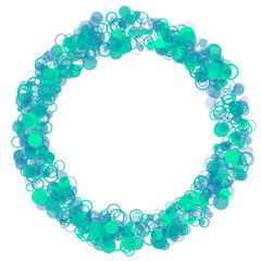 Abstract geometric technology cell frame. 3d rendering.