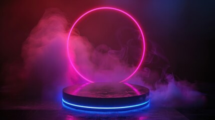 Neon Lights and Smoke