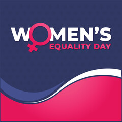 Fototapeta premium Women’s Equality Day background template. Holiday concept. background, banner, placard, card, and poster design template 
