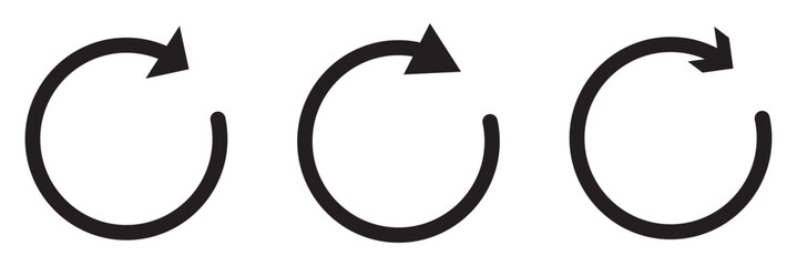 Refresh Icon set. User Interface Icons. Symbol refresh icons. Isolated Background, Vector Illustration Concept.