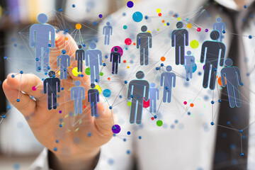 Abstract technology group and data