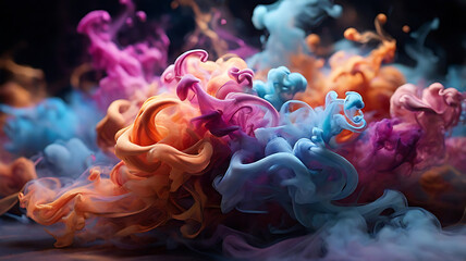 Yellow, Green, Blue, Pink, Purple, White Smoke, Windy Wavy