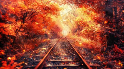 Naklejka premium Autumn background