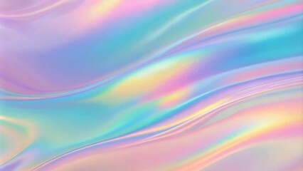 Obraz premium Pearlescent Texture. Holographic Gradient. Violet Soft Shapes. Chrome Foil. Pop Spectrum Template. Metalic Paper. Iridescent Background. Shiny Poster. Purple Pearlescent Texture