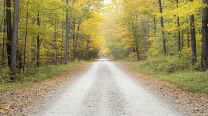 Obraz premium Boosting mental clarity during nature walks surrounded by the rich hues of autumn leaves can lead to a refreshing perspective and improved well-being.