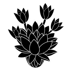 illustration of lotus flower