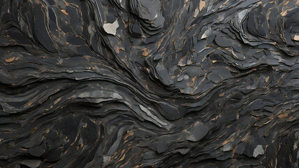 Black Marble Pattern Background With White Scratches