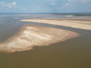 Record drought on the Tefé River in August 2024