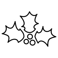 Holly Outline