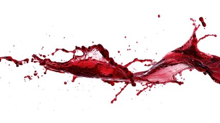 Naklejka premium Red Liquid Splash